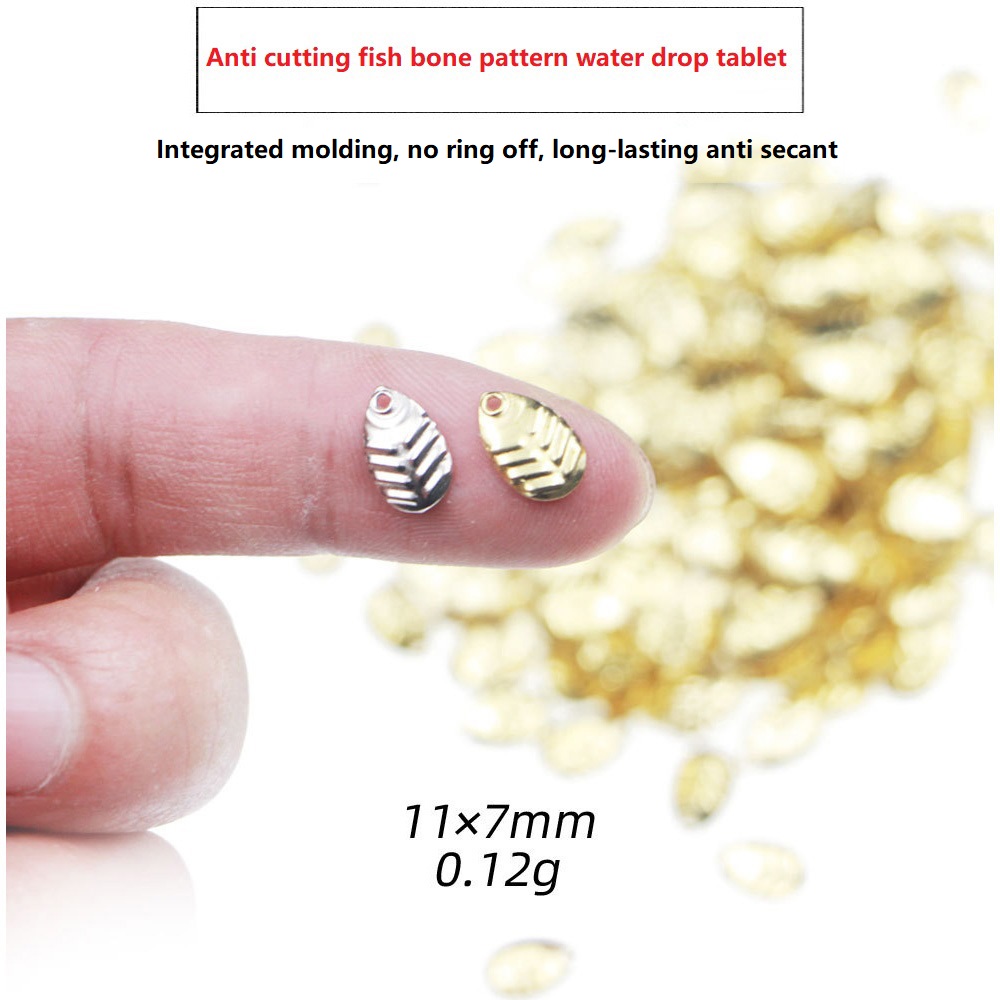 Fishing Lure Spoon - 50 Buah/Lot DIY Memancing Spinner Cincin