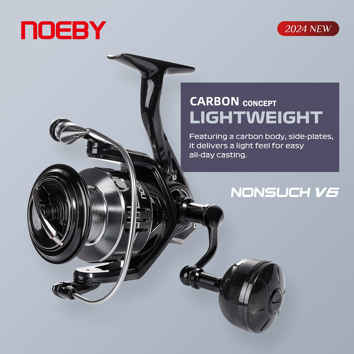 Abu Garcia Reel Max - Noeby penggulung senar pancing karbon, pemutar