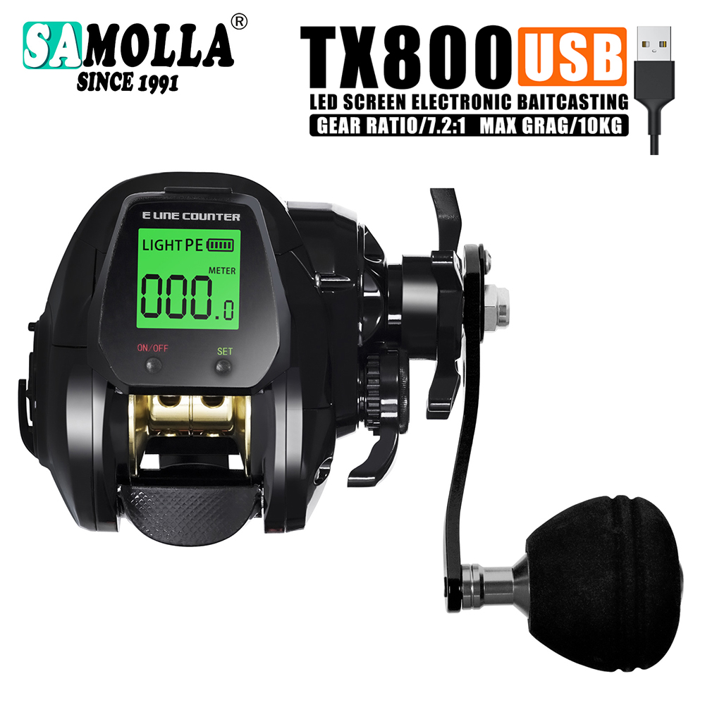 Shimano Reel Stradic - SAMOLLA gulungan pancing Baitcasting elektronik, Reel