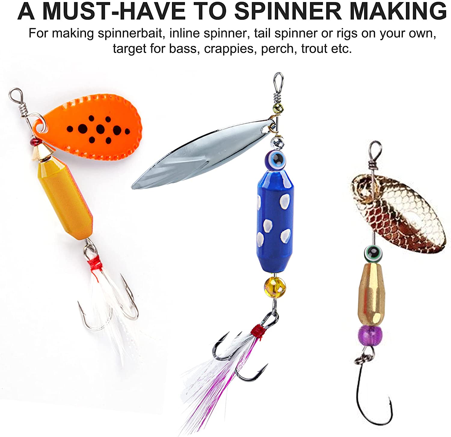10 Buah Kail Pancing Kuningan  - Fishing Lure Spinnerbait ulasan dan harga