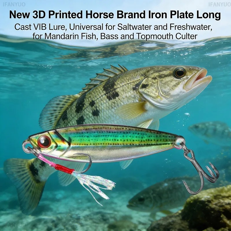 Umpan Pancing Logam 3D Print V - Fishing Lure Blade Bait ulasan dan harga