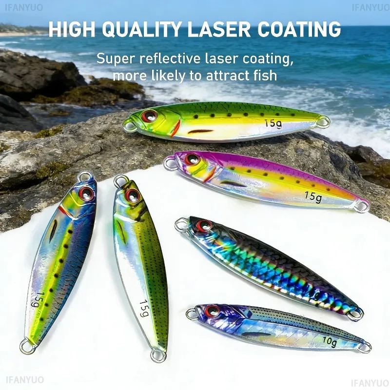 Umpan Pancing Logam 3D Print V - Fishing Lure Blade Bait ulasan dan harga
