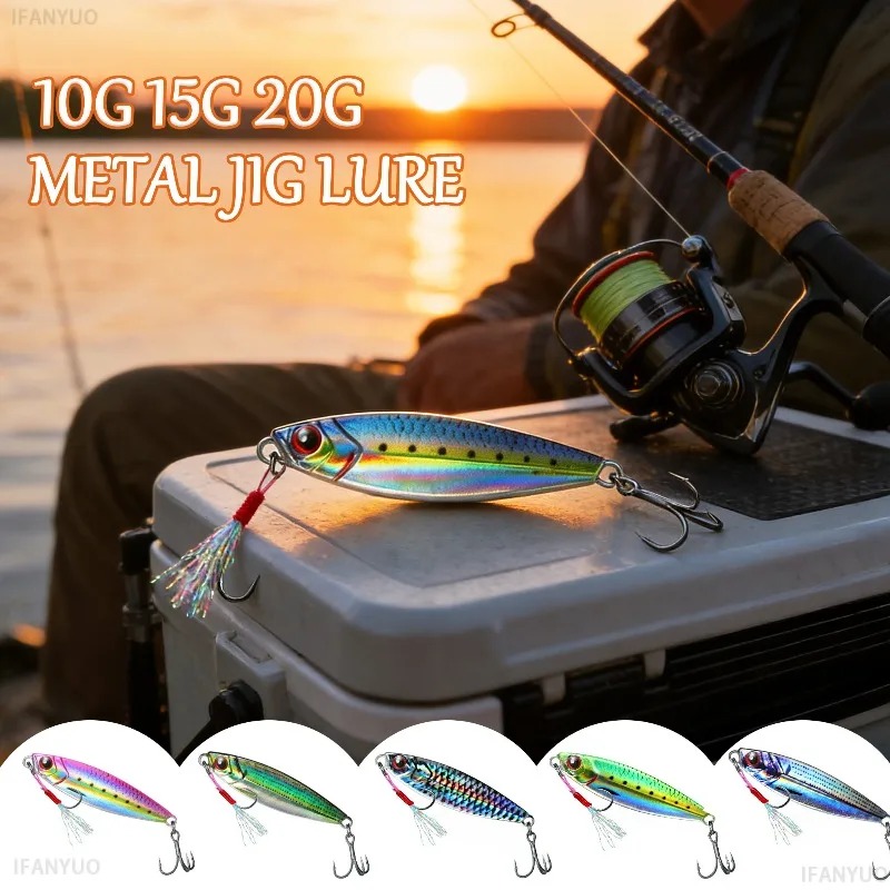 Umpan Pancing Logam 3D Print V - Fishing Lure Blade Bait ulasan dan harga