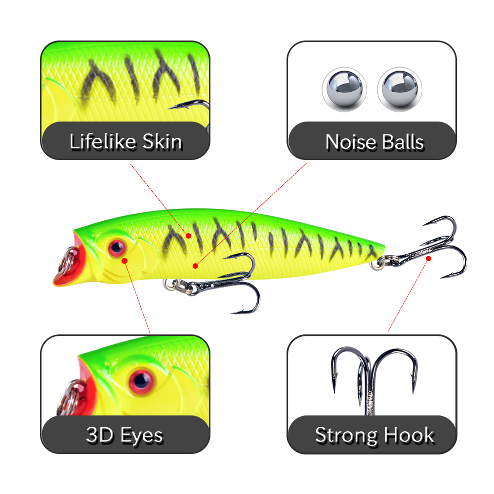 1 Buah Umpan Pancing Kualitas  - Fishing Lure Popper ulasan dan harga