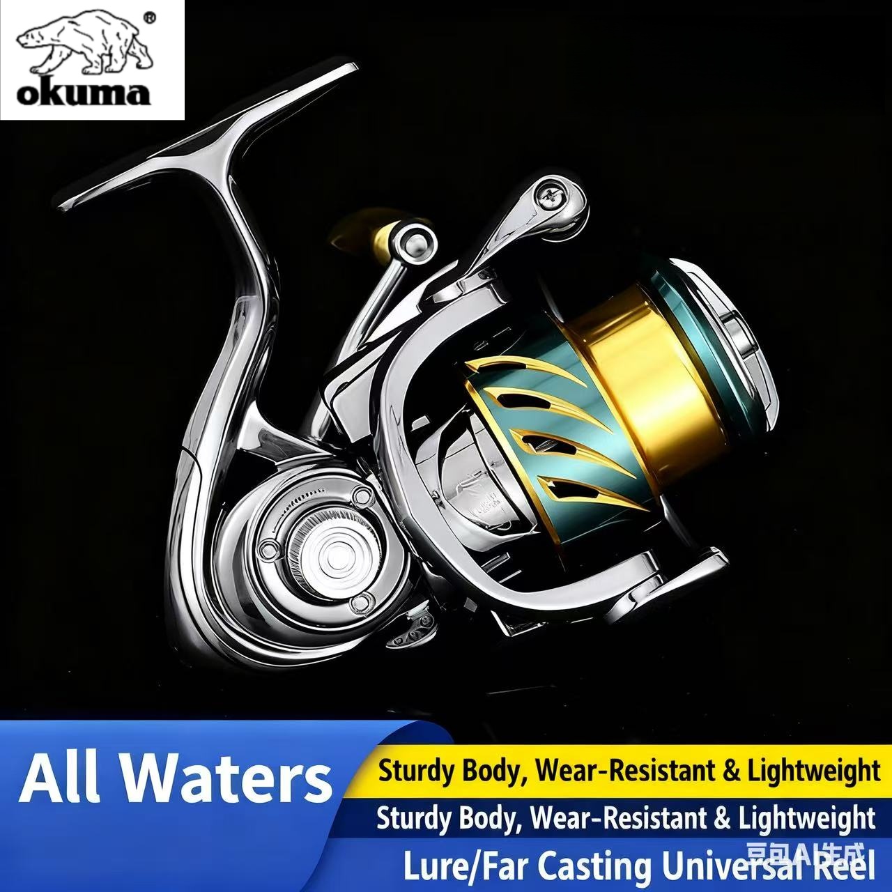 Okuma Fishing Tackle Spinning  - Kastking Reel Zephyr ulasan dan harga