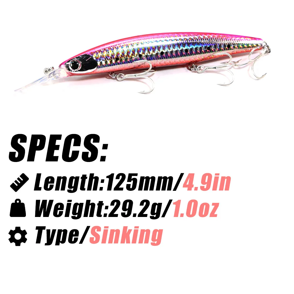 B & U umpan pancing laut 125mm - Fishing Lure Jerkbait ulasan dan harga